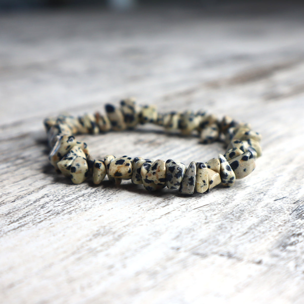 Dalmatian Jasper Chip Bracelet | Joy, Protection & Grounded Playfulness