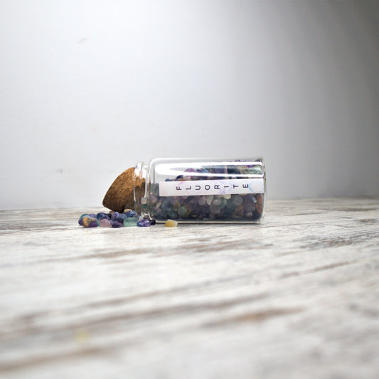 Fluorite Chips Jar