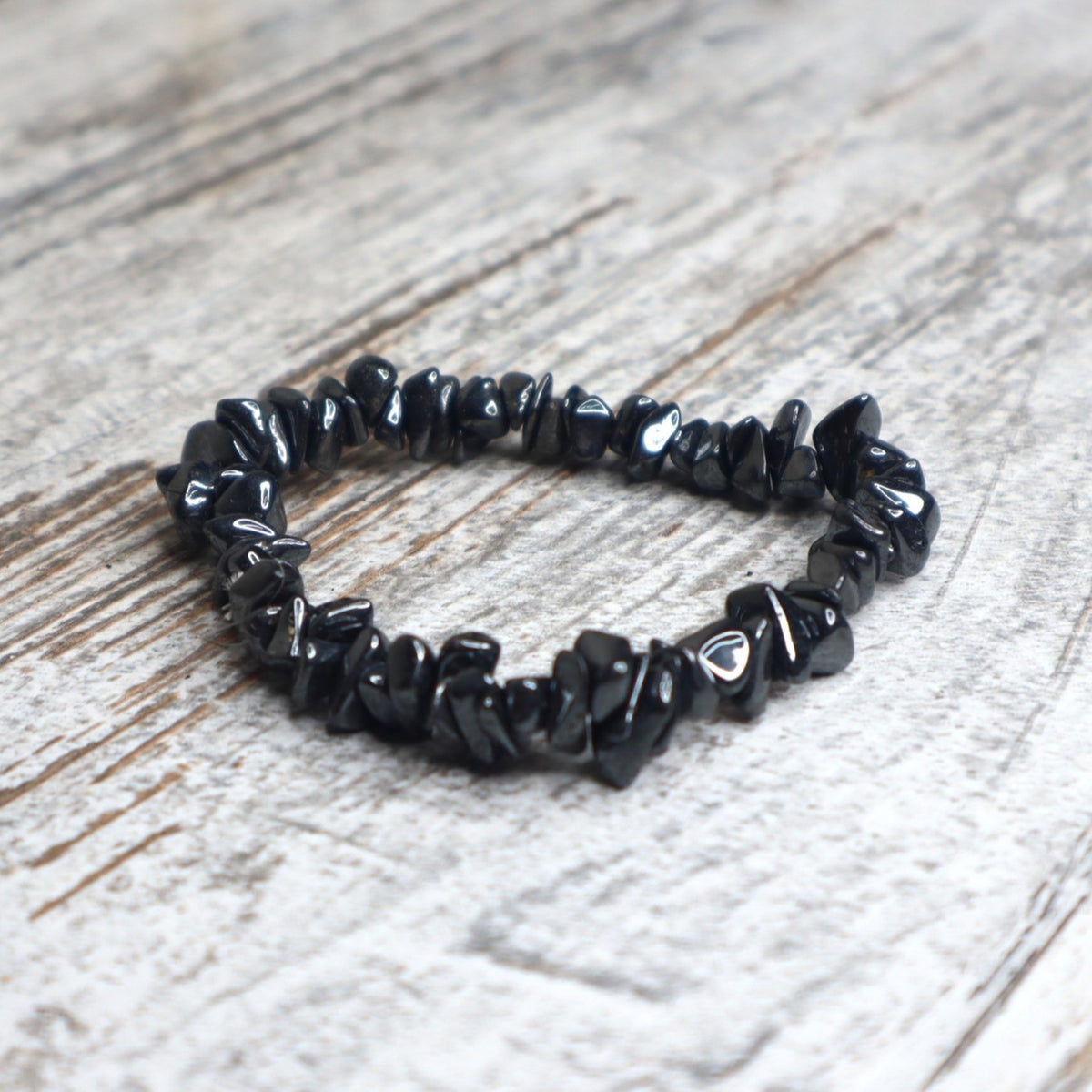 Hematite Chip Bracelet | Grounding, Protection & Stability