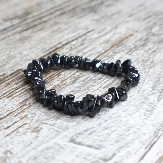 Hematite Crystal Chip Bracelet