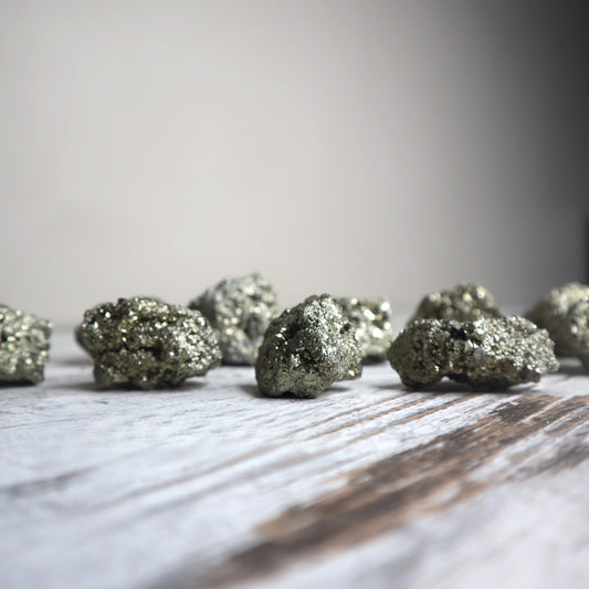 Mini Pyrite Cluster | Abundance Magnet + Protective Shield