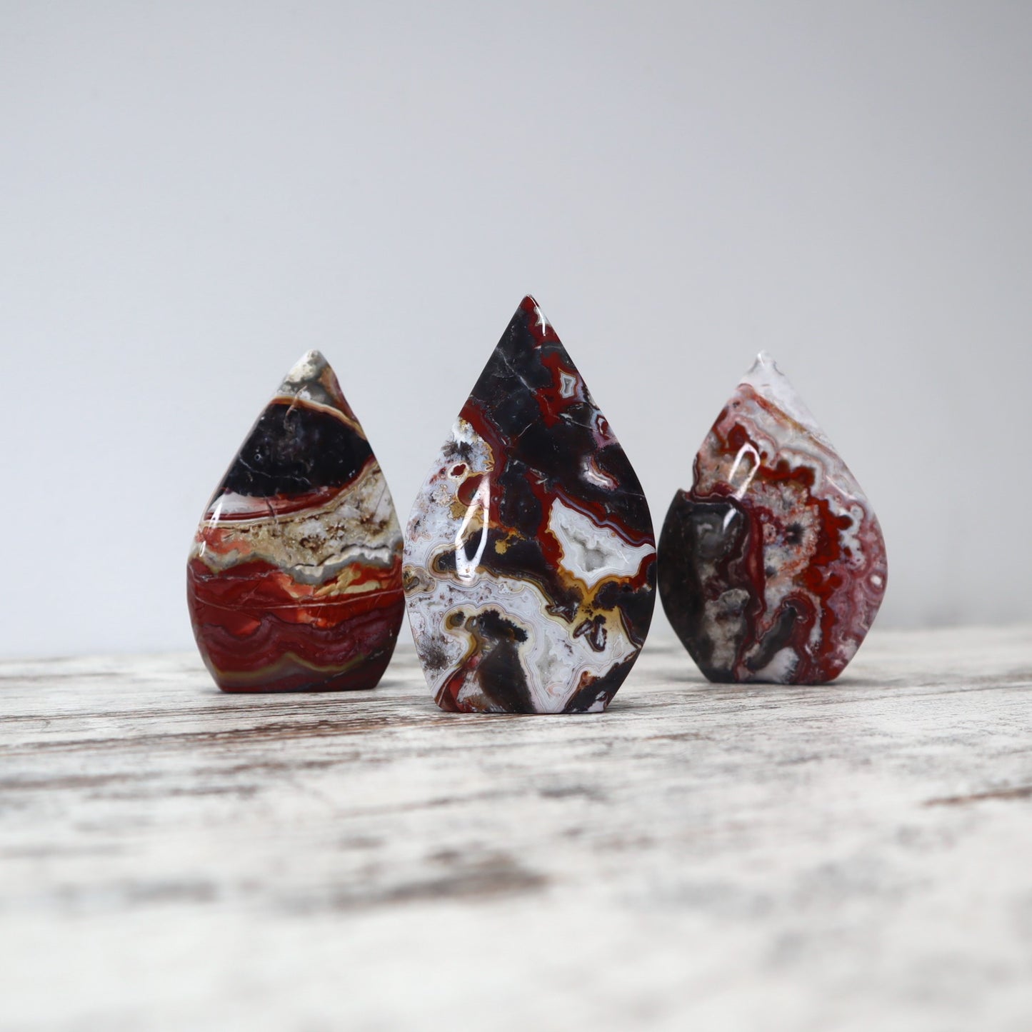 Crazy Lace Agate Teardrops