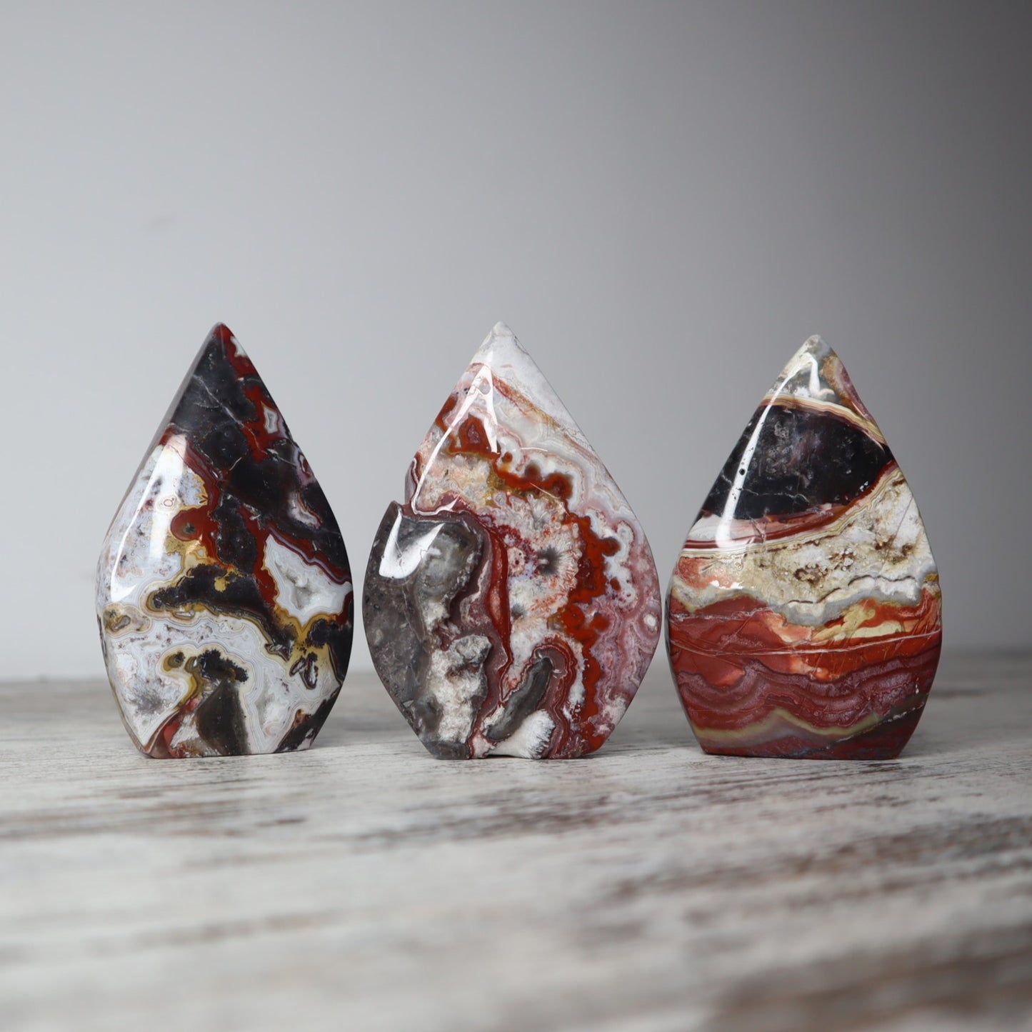 Crazy Lace Agate Teardrops