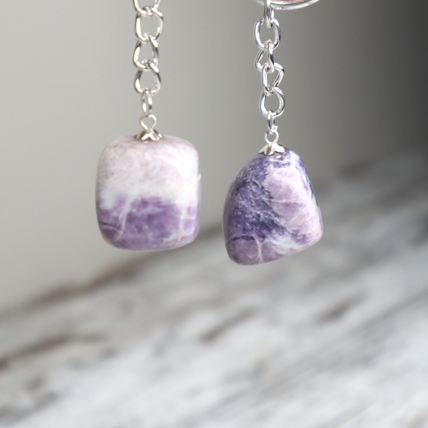 Lepidolite Keychain | Calm, Balance & Emotional Wellbeing