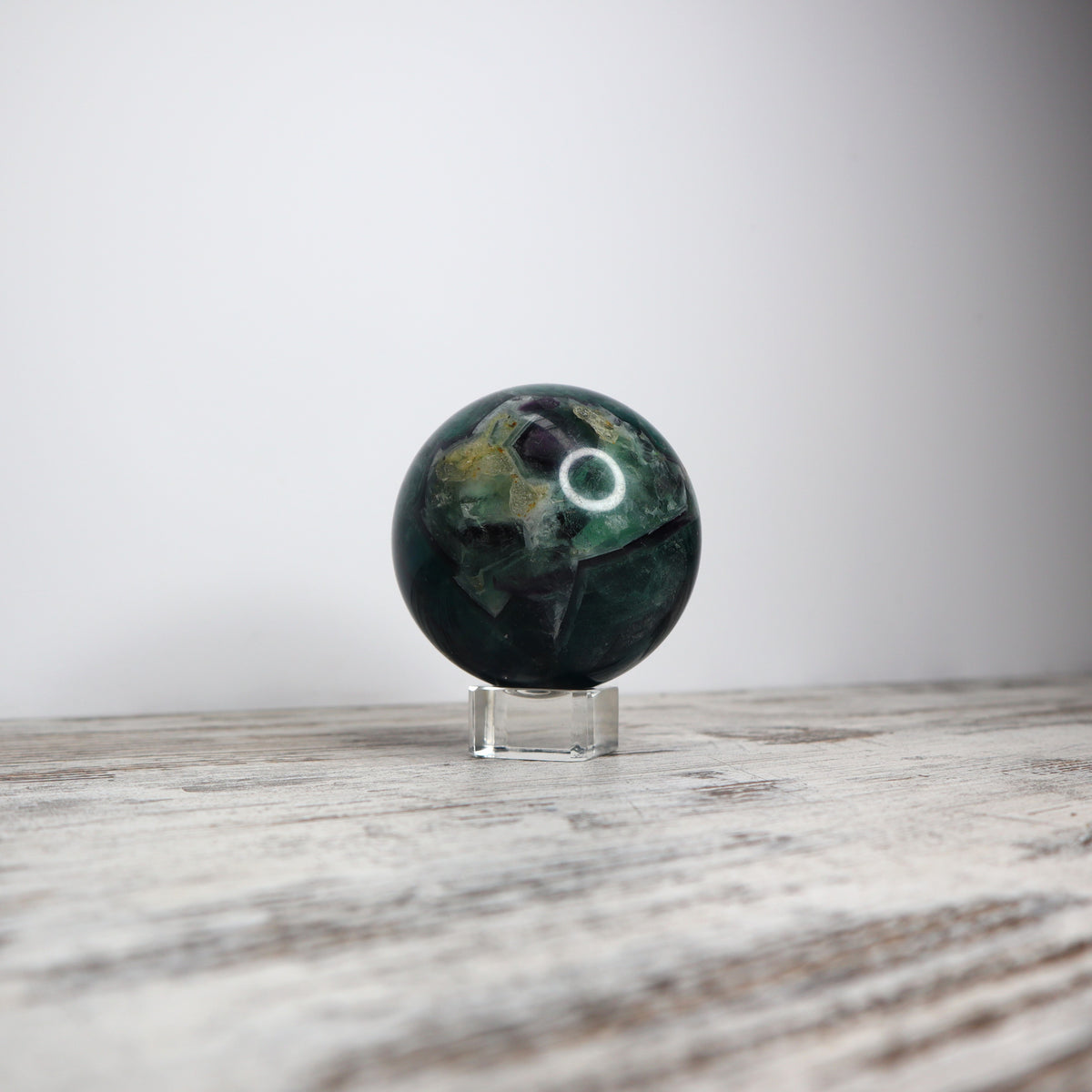 Fluorite Sphere | 1.1kg | Calm, Clarity & Soulful Communication