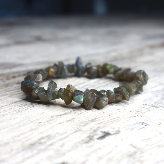 Labradorite Crystal Chip Bracelet