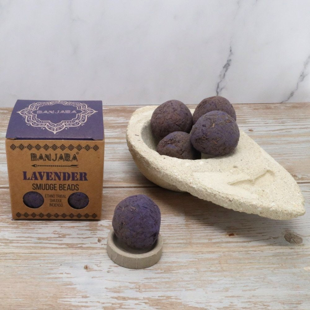 Banjara Lavender Smudge Beads | Calm, Rest & Deep Relaxation