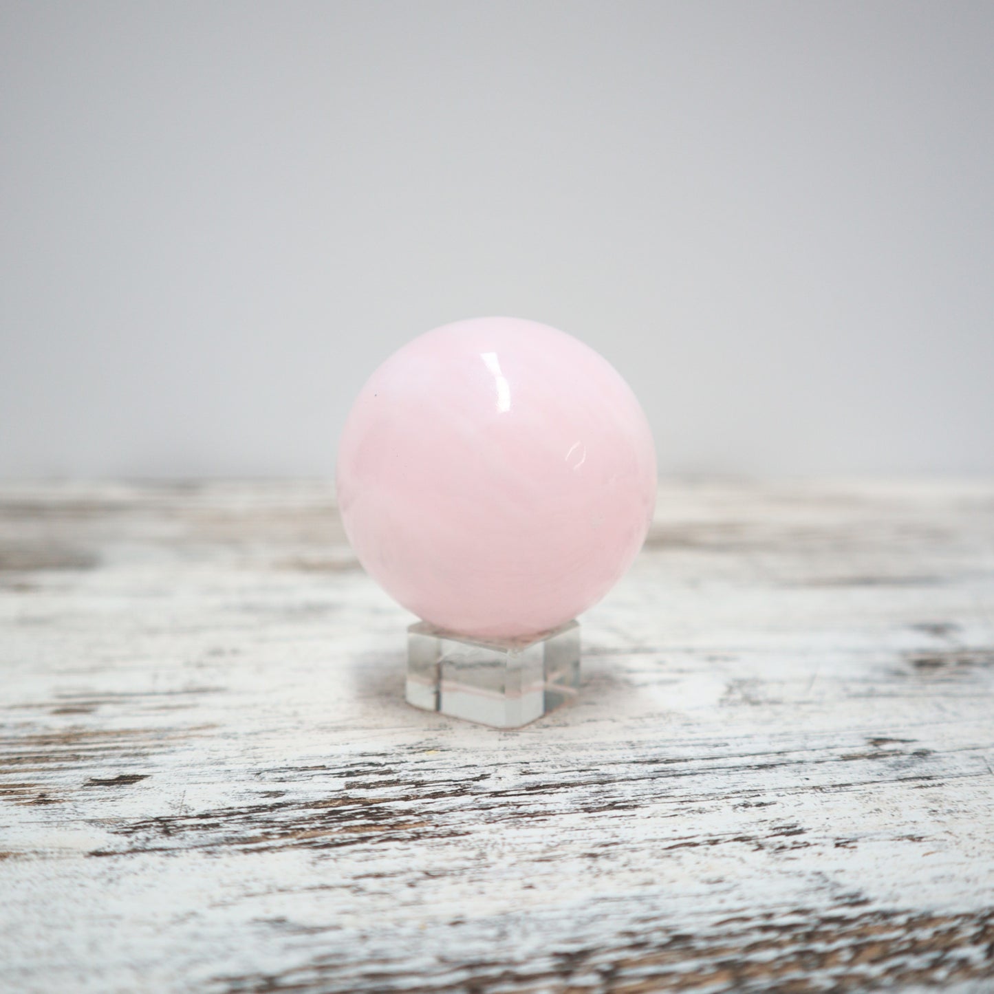 Mangano Calcite Sphere | Emotional Healing + Gentle Heart Energy