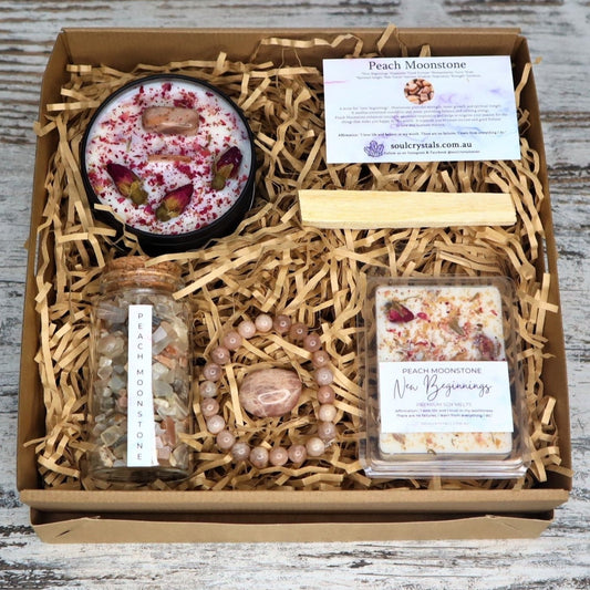 Peach Moonstone Gift Box