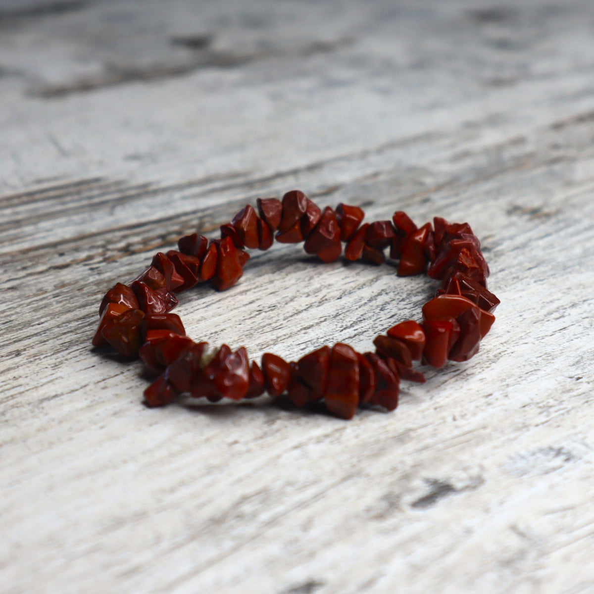 Red Jasper Chip Bracelet | Strength, Stability & Grounded Energy