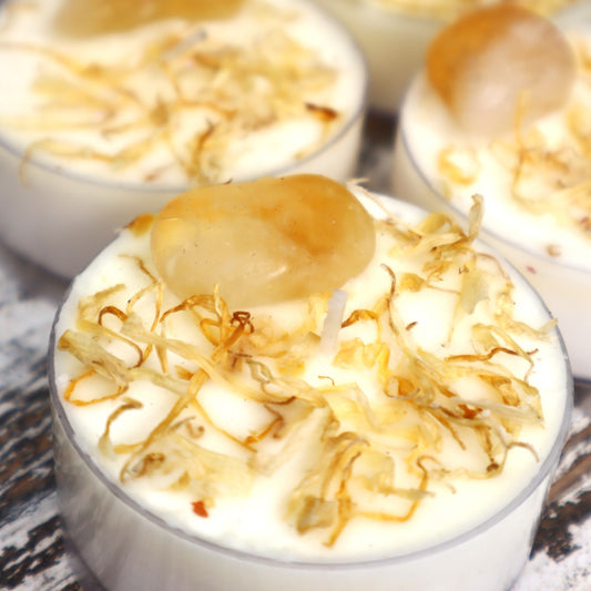 'Dream, Believe, Achieve' Maxi Tealight | Citrine