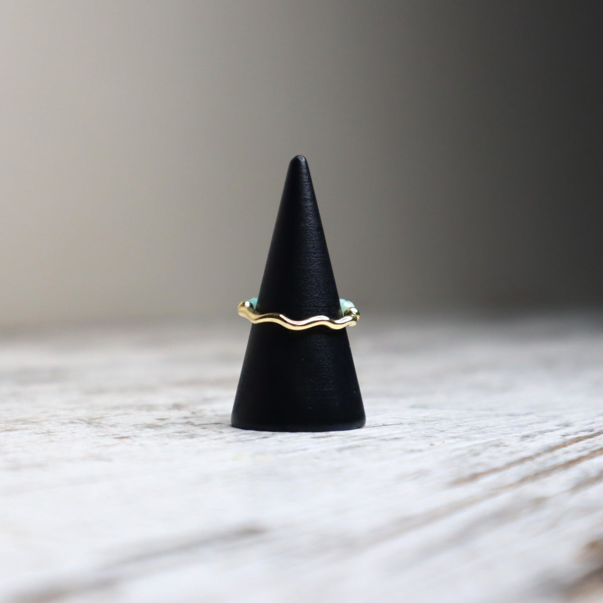 Amazonite Beaded Ring | Calm, Confidence & Authentic Expression