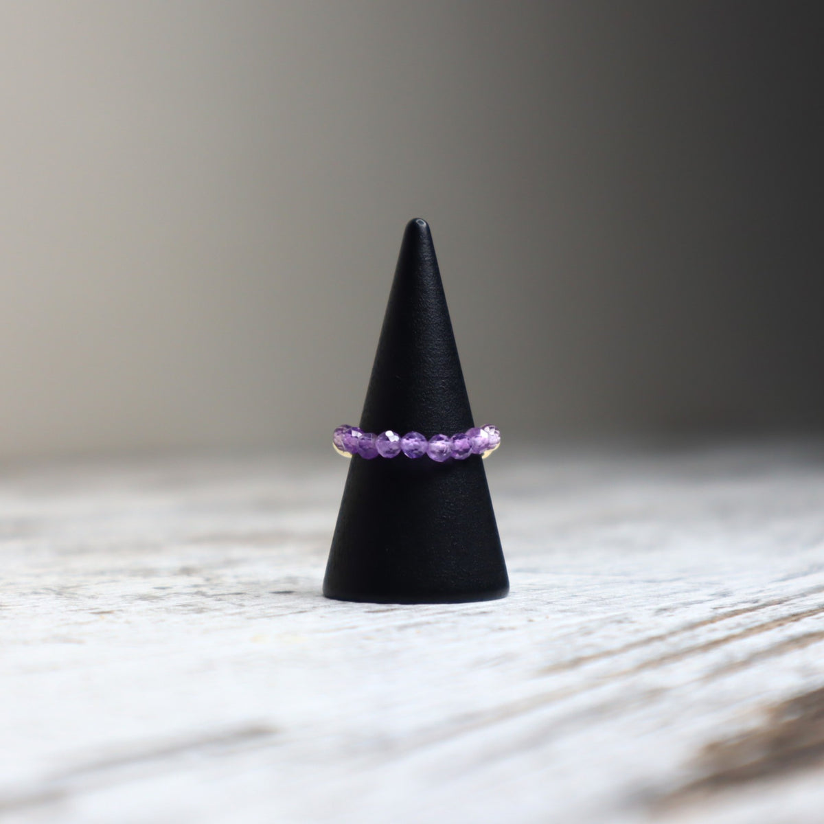Amethyst Beaded Ring | Calm, Intuition & Inner Peace