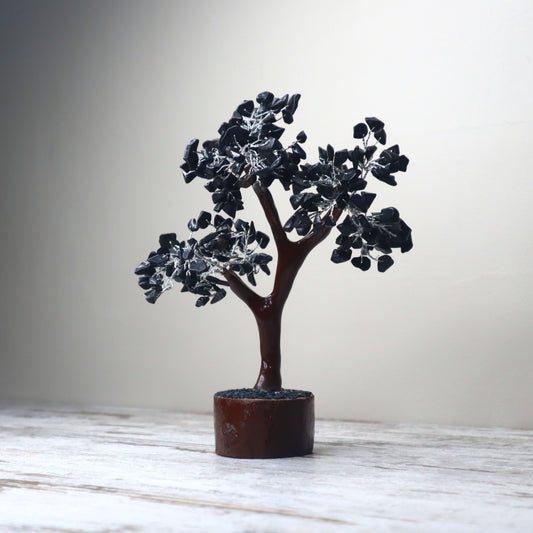 Black Onyx Large Crystal Tree | Protection, Strength & Grounded Stability