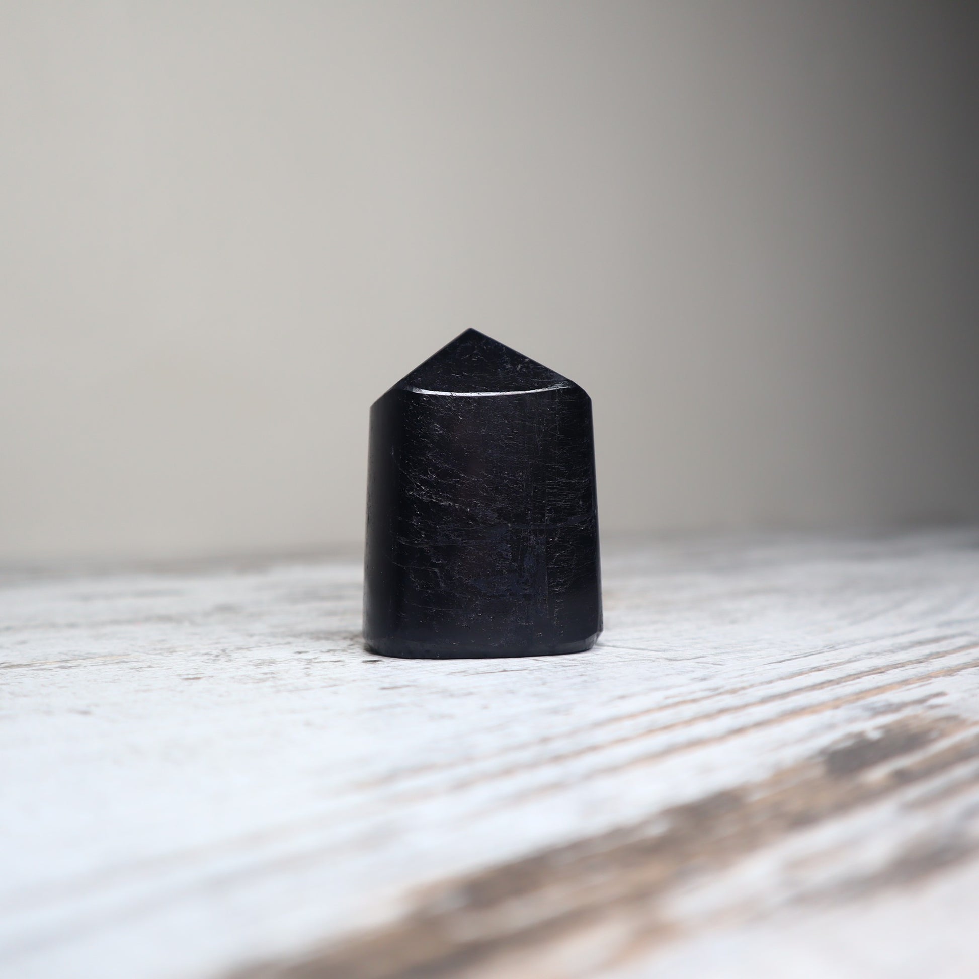 Black Tourmaline freeform crystal for grounding and protection.
