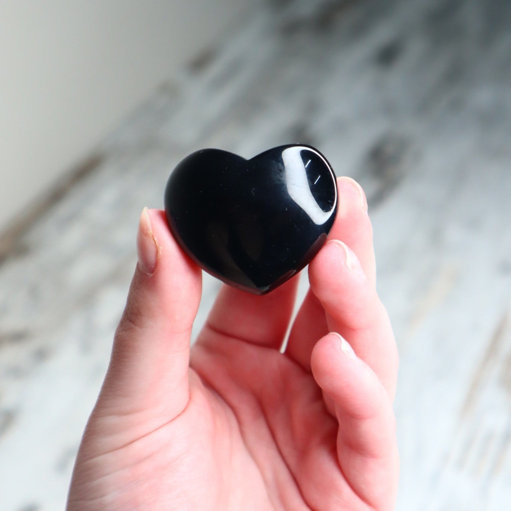 Black Obsidian Mini Heart | Protection, Grounding & Strength