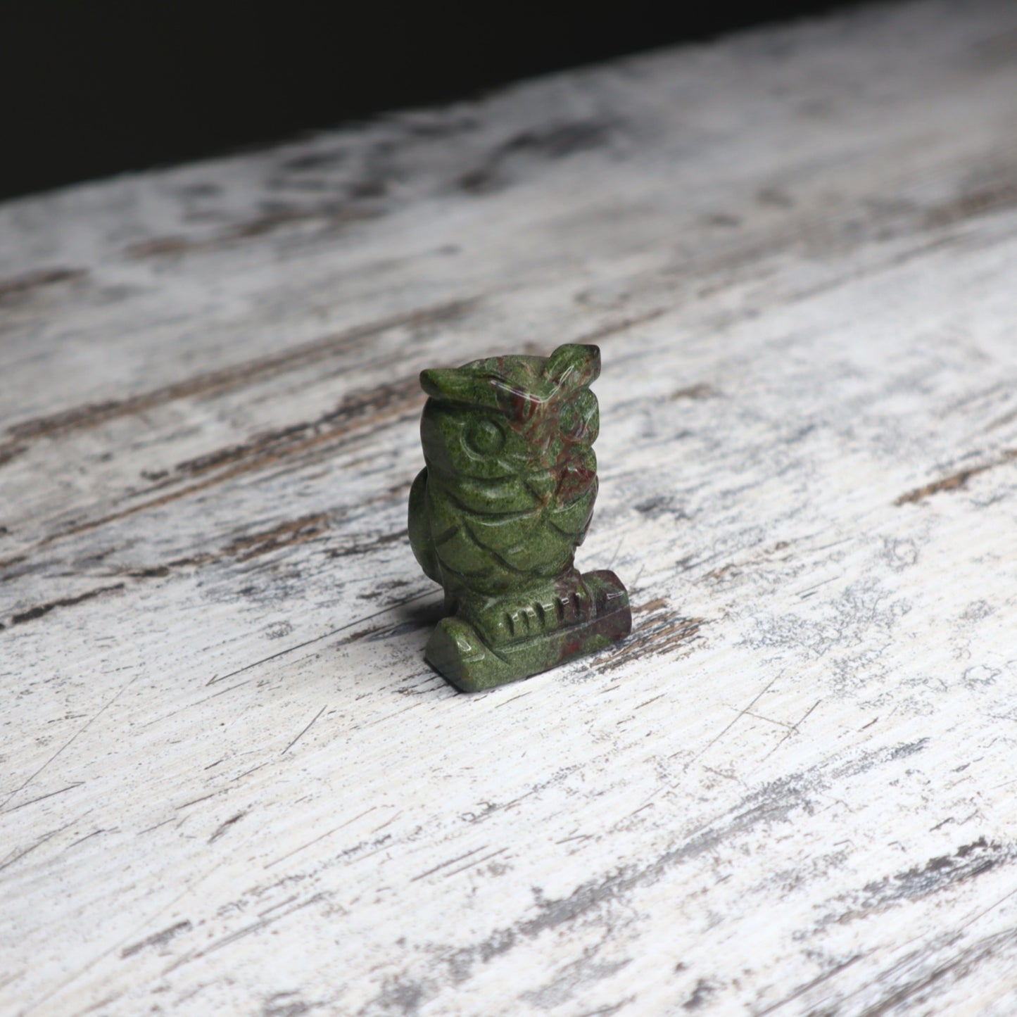Bloodstone Owl | Strength, Courage & Grounded Protection