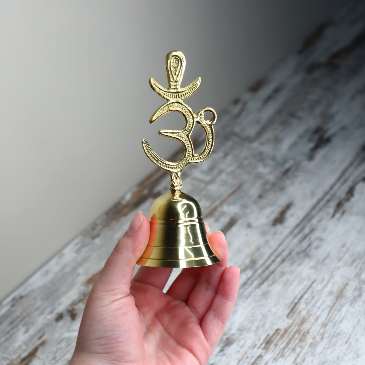 Brass Om Altar Bell | Sacred Sound & Spiritual Connection