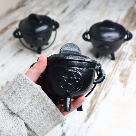 Cast Iron Pentagram Cauldron | Protection, Ritual & Sacred Intention