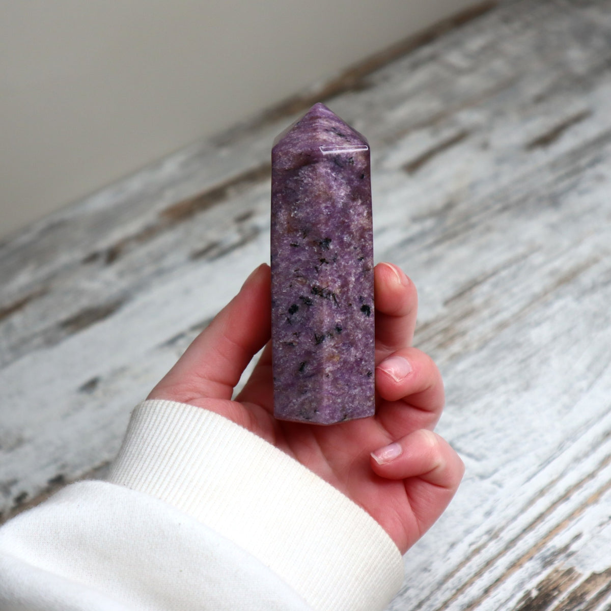 Charoite Tower | Soul Alignment, Spiritual Wisdom & Inner Strength