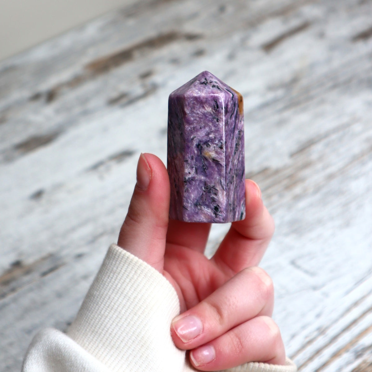 Charoite Tower | Soulful Transformation, Courage & Inner Knowing