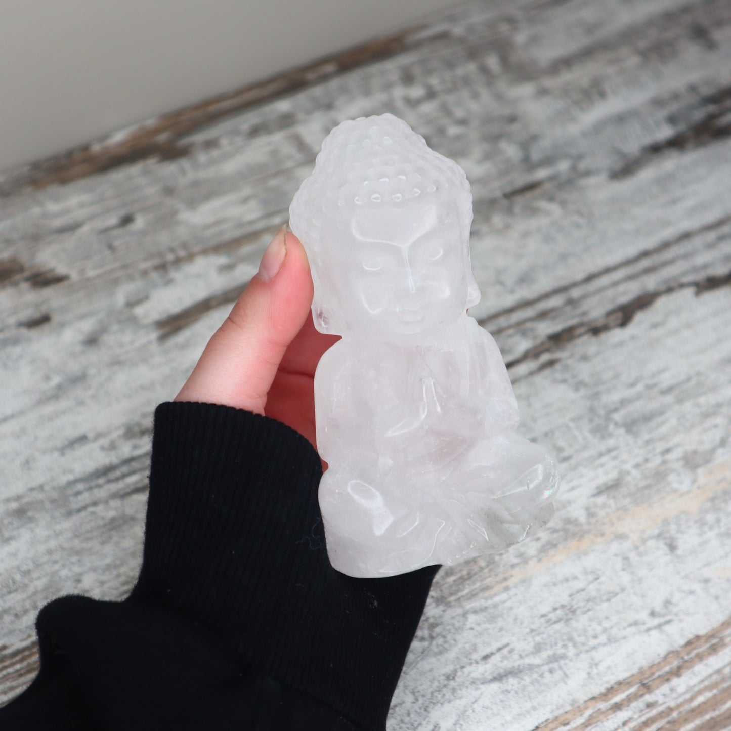 Clear Quartz Buddha Carving | Clarity, Healing & Higher Connection