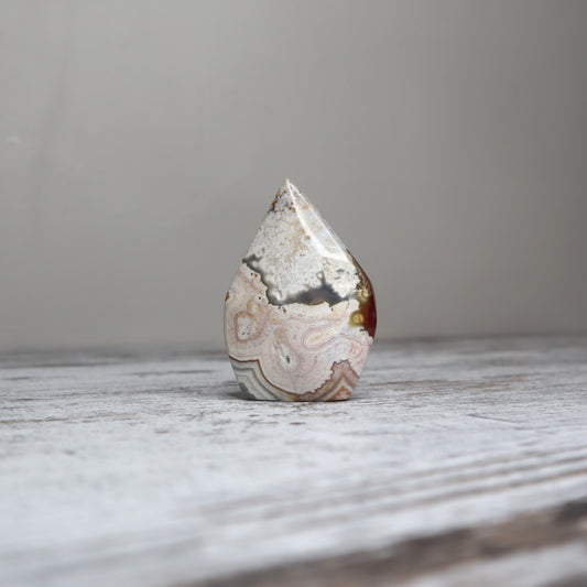 Crazy Lace Agate Teardrop | Balance, Grounding & Soft Strength