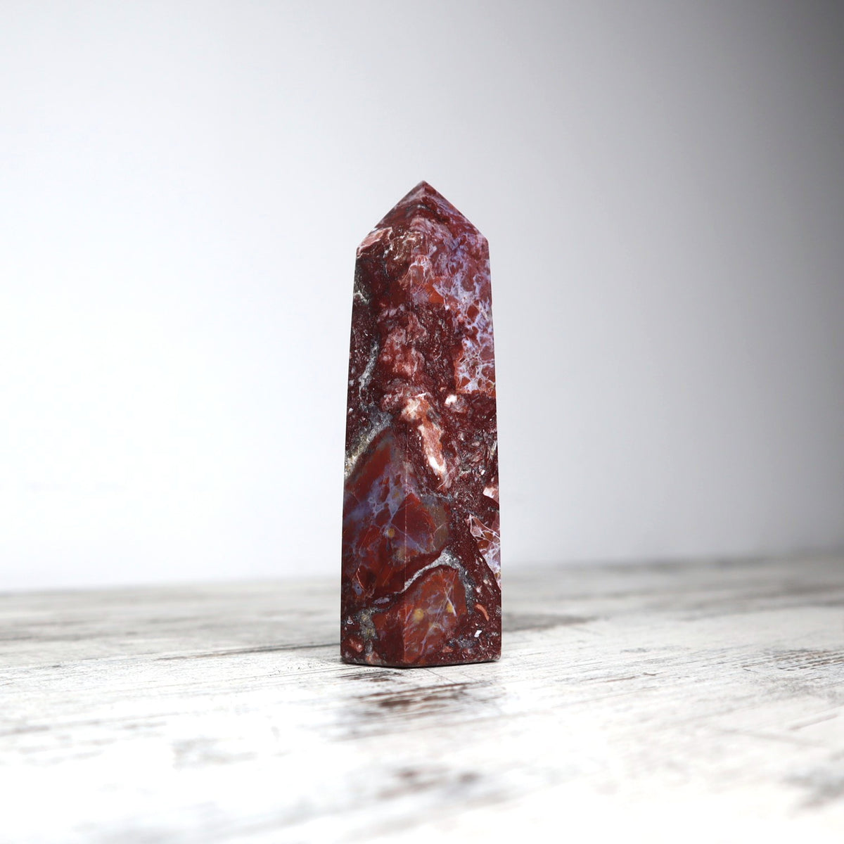 Crazy Lace Agate Tower | Grounding, Resilience & Emotional Strength