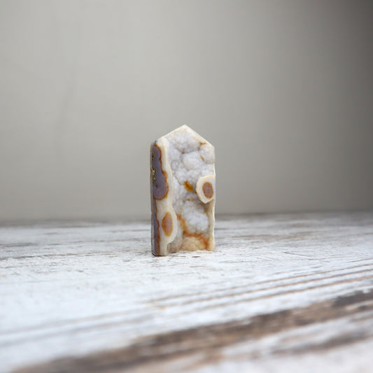 Snowy Druzy Agate Tower | Inner Sparkle + Harmony