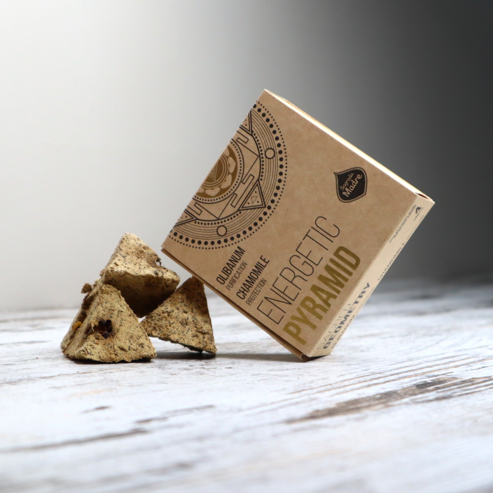 Sagrada Madre Energetic Pyramid | Olibanum + Chamomile | Purification & Protection