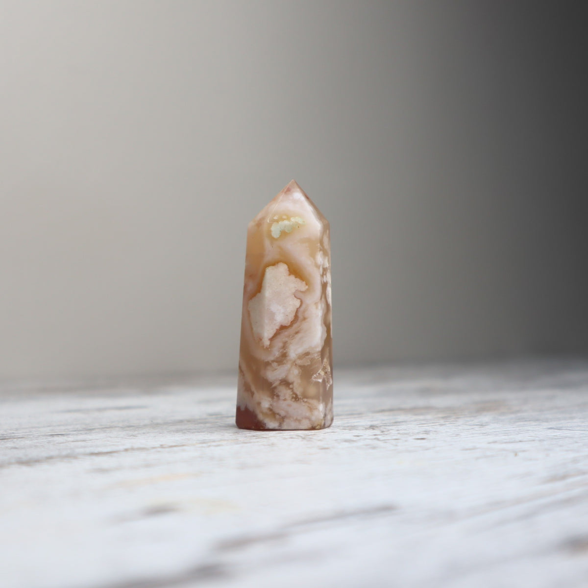 Flower Agate Point | Inner Bloom, Confidence & Joy