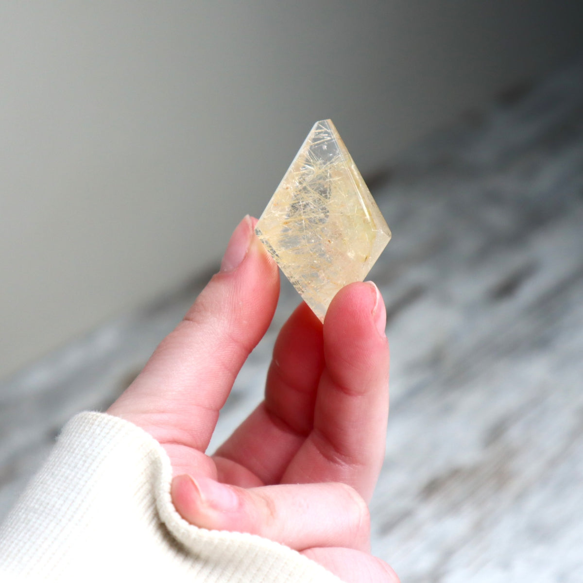 Golden Rutilated Quartz Mini Freeform | Manifestation, Clarity & Positive Transformation