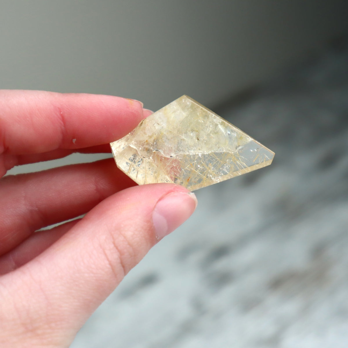 Golden Rutilated Quartz Mini Freeform | Manifestation, Clarity & Positive Transformation