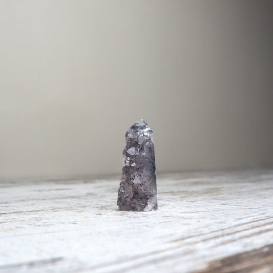 Icy Blue Druzy Agate Tower | Stillness + Inner Clarity