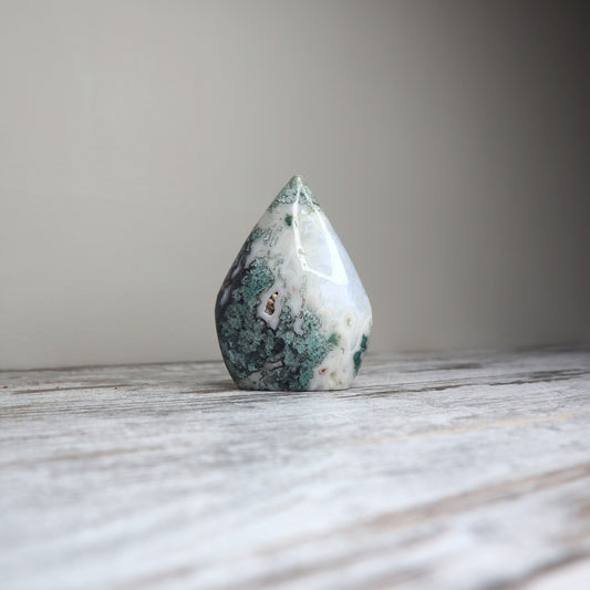 Moss Agate Teardrop
