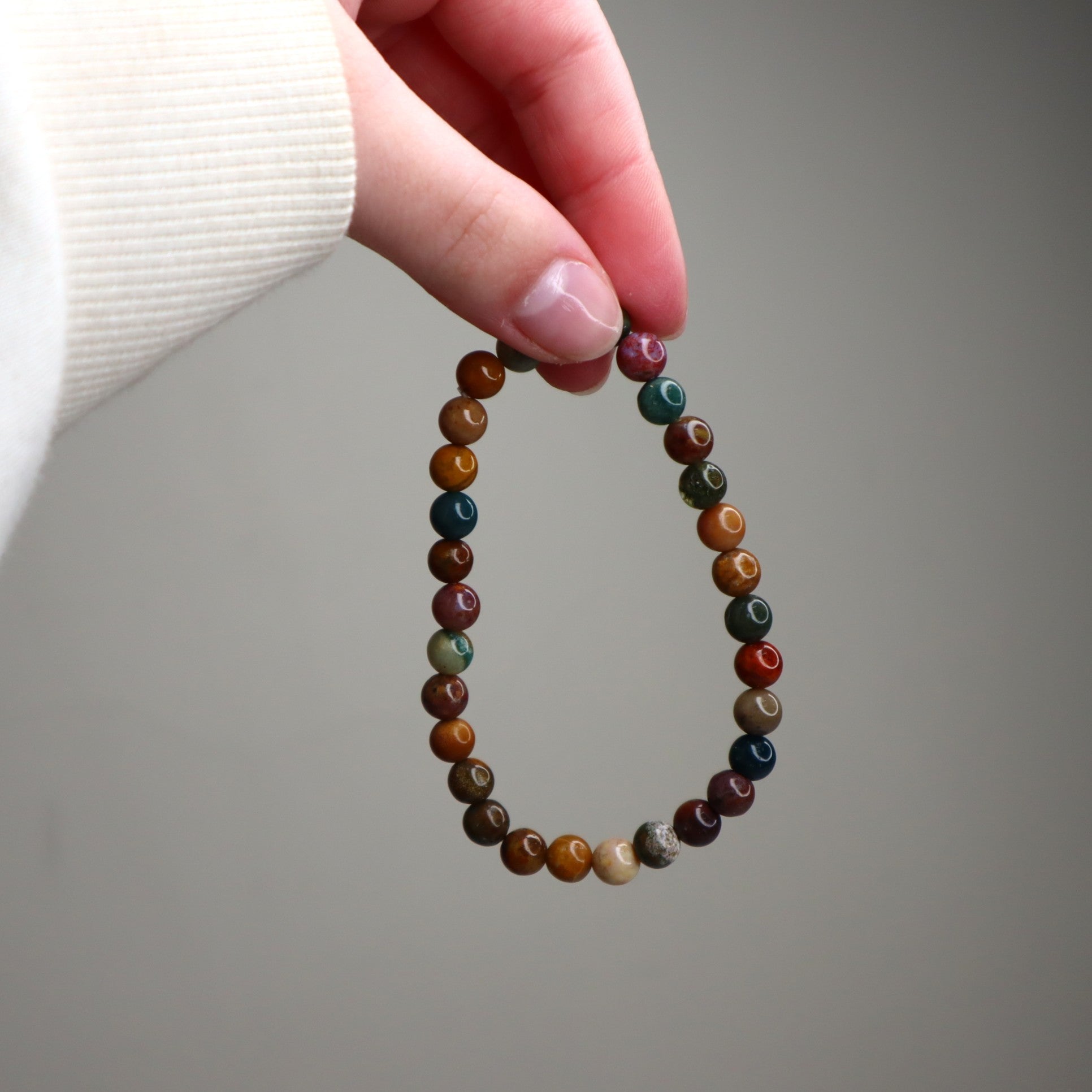 Ocean Jasper Bead Bracelet | 6mm | Joy, Emotional Healing & Positive Flow