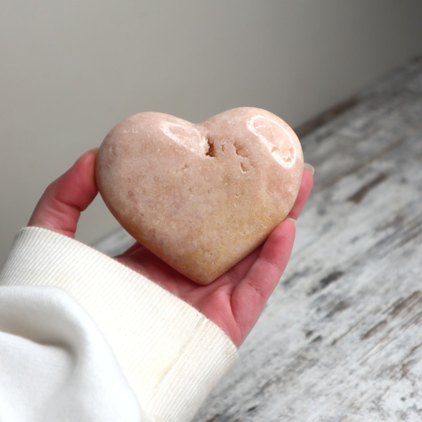 Pink Amethyst Heart | Gentle Healing, Love & Emotional Calm