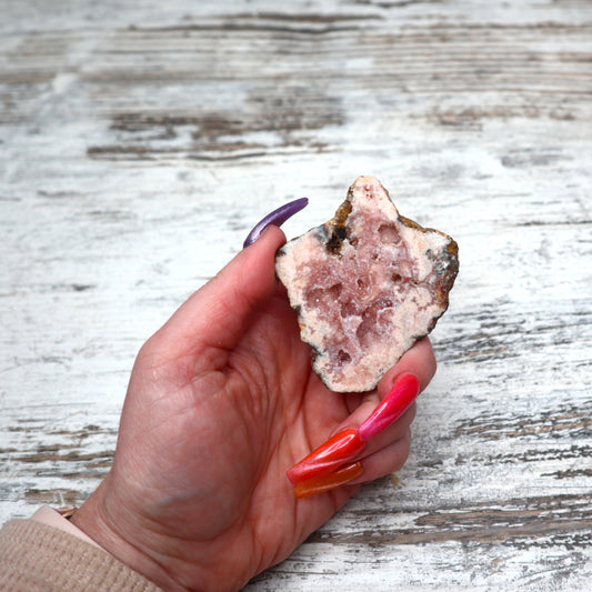Pink Amethyst Mini Cluster | Heart Healing, Calm & Gentle Protection