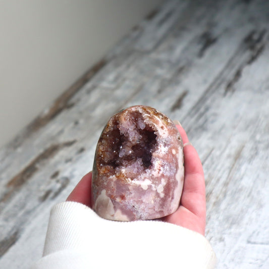 Pink Amethyst Druzy Freeform | Emotional Healing, Intuition & Gentle Strength