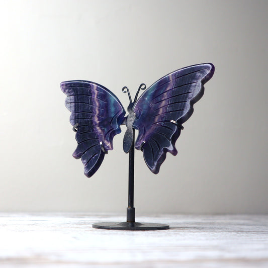 Fluorite Butterfly on Stand | Focus, Clarity & Intuition
