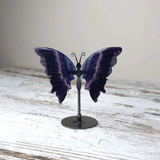 Fluorite Butterfly on Stand | Focus, Clarity & Intuition