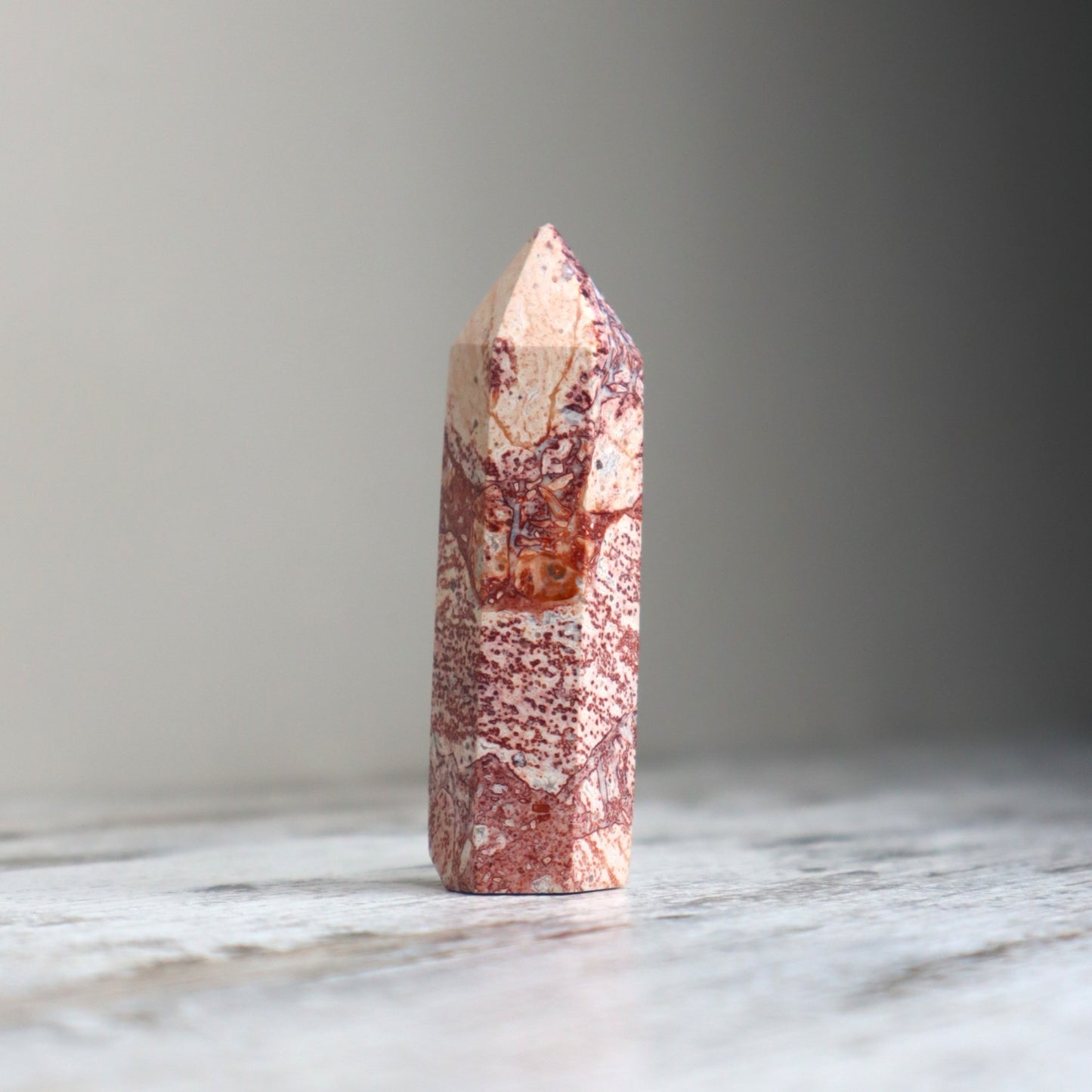 Red Net Jasper Point | Strength, Stability & Energetic Protection