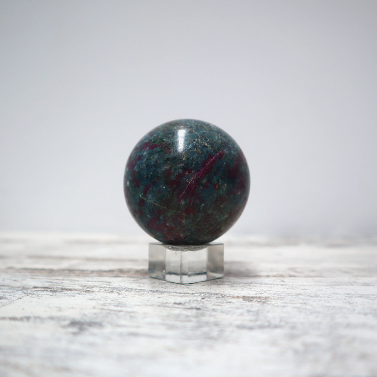 Ruby Kyanite Sphere | Passion, Protection & Energetic Alignment