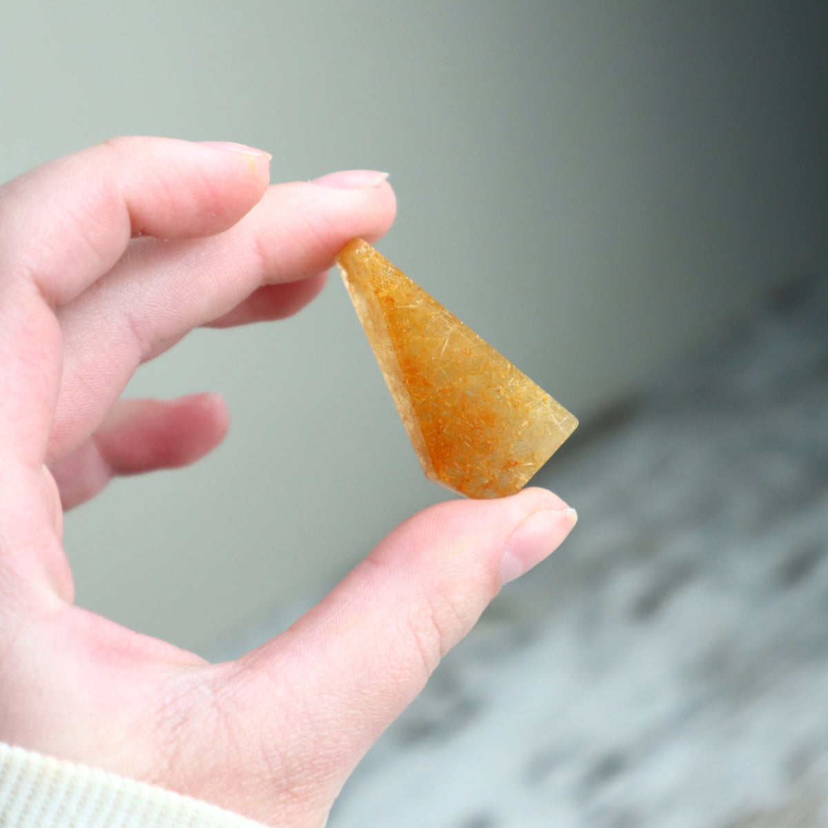 Golden Rutilated Quartz Mini Freeform | Clarity, Prosperity & Focused Intention