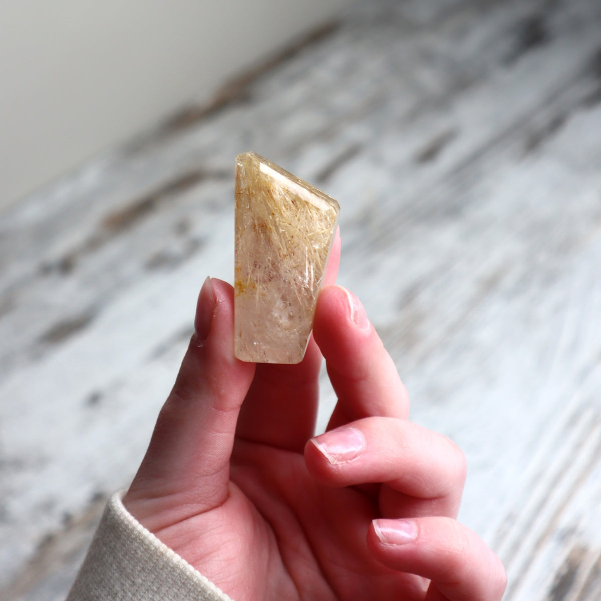 Golden Rutilated Quartz Mini Freeform | Prosperity, Inspired Action & Personal Empowerment