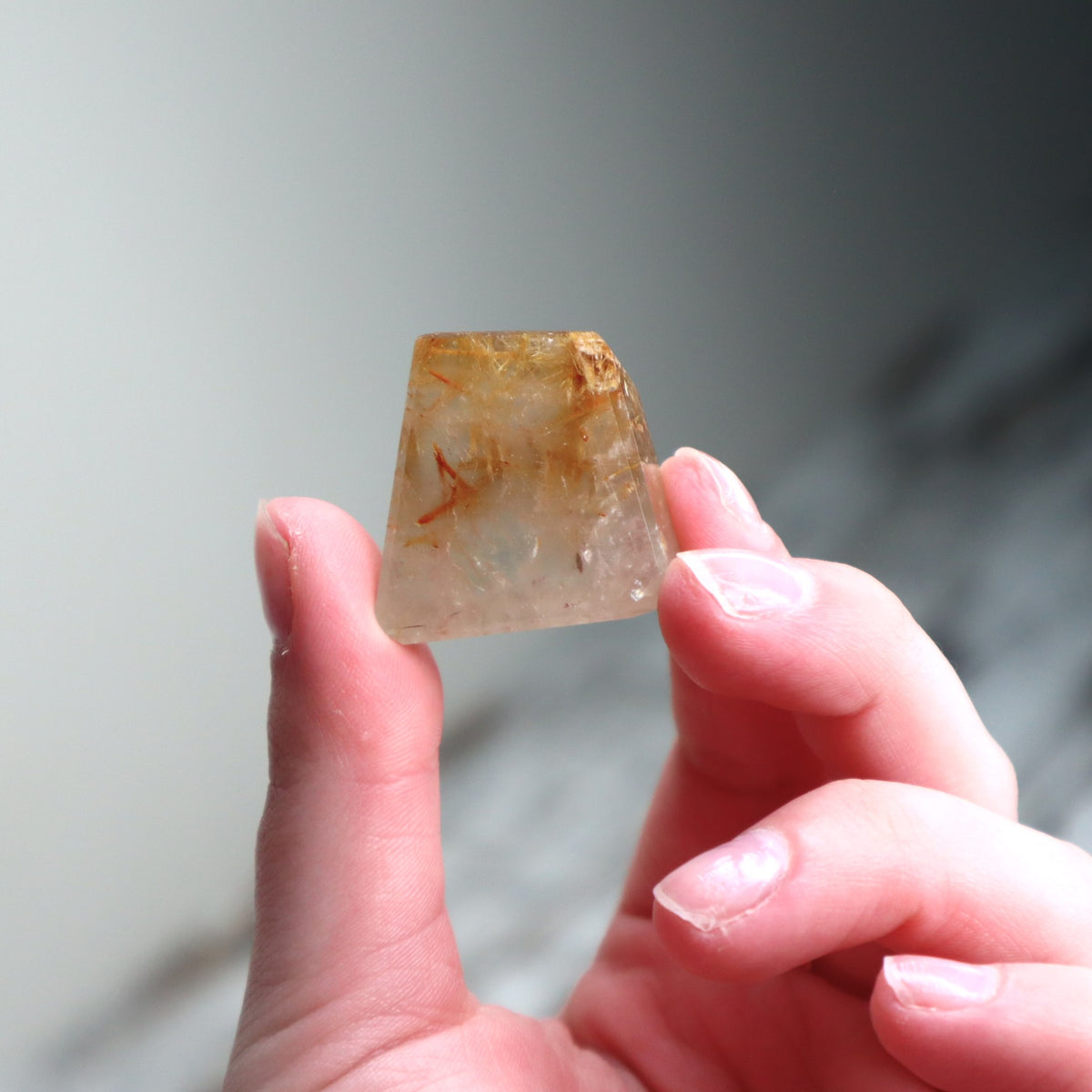 Golden Rutilated Quartz Mini Freeform | Emotional Strength, Renewal & Self-Discovery