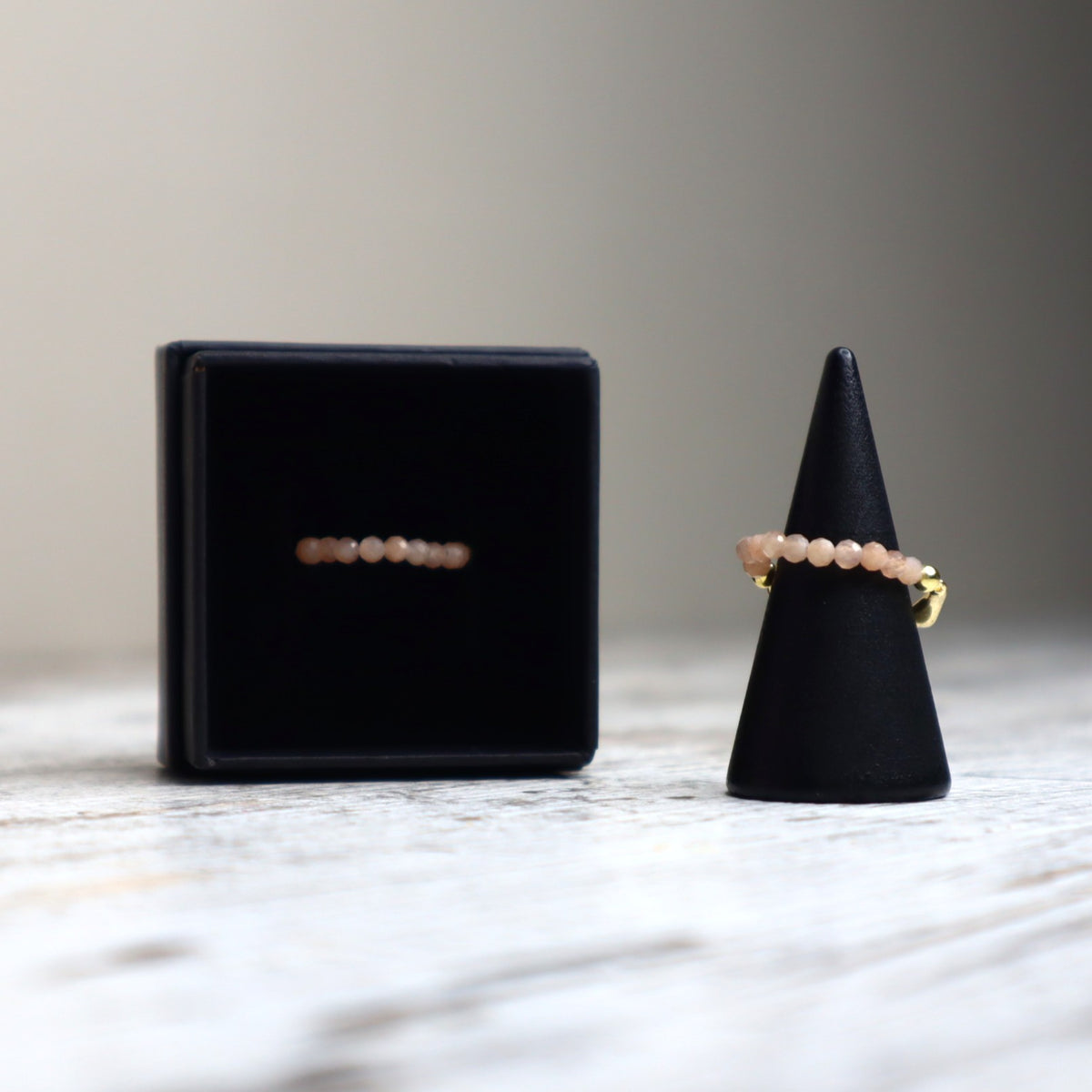 Sunstone Beaded Ring | Happiness, Confidence & Abundance