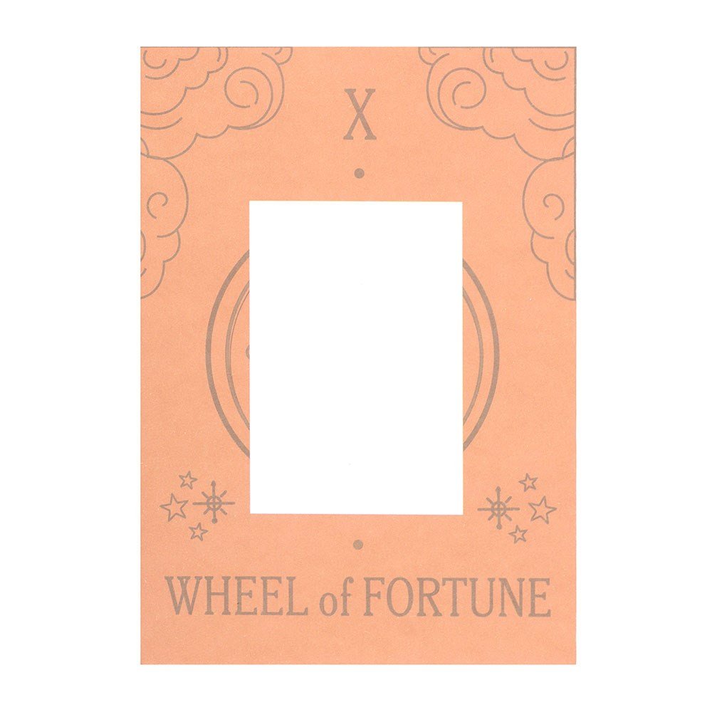 Wheel Of Fortune Tarot Necklace Greeting Card | Luck, Destiny & New Beginnings