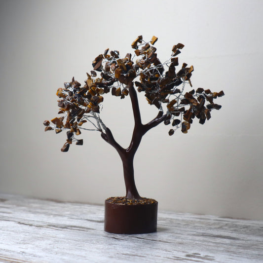 Tiger Eye Large Crystal Tree | Confidence, Protection & Empowered Action