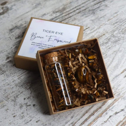 'Brave + Empowered' Chip Gift Box | Tiger Eye